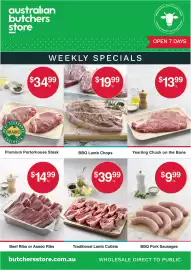 Australian Butchers Store catalogue Page 1: Meat Standards Australia Graded €34,99, Ribs €14,99