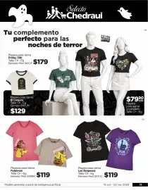 Folleto Chedraui Página 11: Pokémon Playeras para dama €119,00, Los Simpsons Playera para dama €119,00