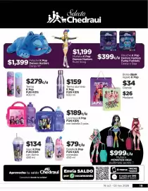 Folleto Chedraui Página 19: Monster High skulltimate secrets 7 €9,99, Bolsa dipak regalo K Pop €34,00