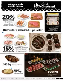 Folleto Chedraui Página 3: Tortilla de harina €29,00, Calabaza en tacha €159,00