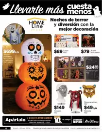 Folleto Chedraui Página 6: Home Line 20 Luces Led Calabaza Iluminadas €89,00, Sticker de gel HW €24,90
