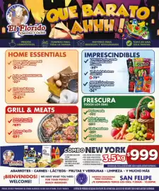 Folleto El Florido Página 1: #El Florido Abarrotes y Carnes QUE BARATO AHHH! PRECIOS COMPETITIVOS COMPRAS PARA TODA LA