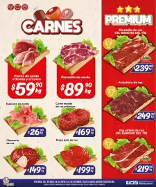 Folleto El Florido Página 3: Del Rancho Del Tío Top sirloin de res €219,90, Espinazo de cerdo €26,90
