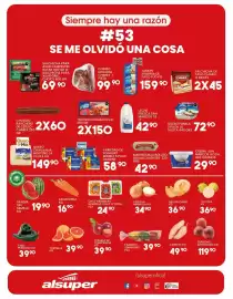 Folleto Alsuper Página 3: DEL JEFES ASADOR BAFAR SALCHICKAS CAND CLA: Siempre hay una razón #53 SE ME OLVIDÓ UNA COSA JAMON