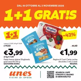 Volantino Unes Pagina 1: Pasta fresca ripiena Sfogliavelo gusti assortiti €3,99