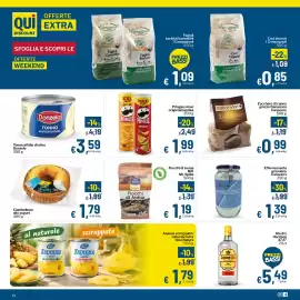 Volantino Qui Discount Pagina 14: Tonno all'olio di oliva Donzela €3,59, Ciambellone allo yogurt €1,79