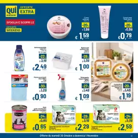 Volantino Qui Discount Pagina 15: Tappetini igienici assorbenti Vitakraft €2,29, Bastoncini puliorecchie Hydra €1,00
