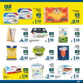 Volantino Qui Discount Pagina 2: Pesto senza aglio Bon Bontà €0,99, Mozzarella Fior di Latte Fattorie degli Alburni €1,99