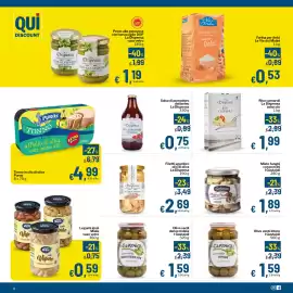 Volantino Qui Discount Pagina 6: Misto Funghi con porcini I Gustaioli €1,89, Olive verdi denocciolate I Gustaioli €1,59