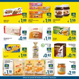 Volantino Qui Discount Pagina 7: Pane per tramezzini Fior di Forno €0,99, Crostatina albicocca/cacao/ciliegia Mr. Spike €1,09
