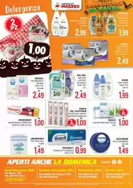 Volantino Mazzeo Supermercati Pagina 12: Pasta del capitano spazzolini family €1,00, Salviettine multiuso €1,00
