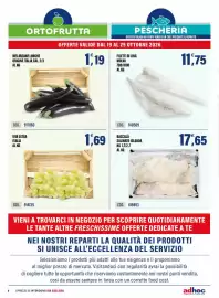 Volantino Adhoc Pagina 8: Melanzane lunghe €1,19, Filetti di ling molva €11,75