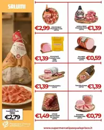 Volantino Supermercati Pasquale Prisco Pagina 6: Pancetta Rustica €1,39, Rovagnati Prosciutto Cotto Giallo €1,39