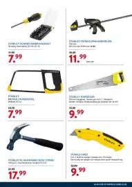 Kluswijs folder Pagina 3: Stanley kluwhamer blue strike €17,99, Stanley metaalzaagbeugel €7,99