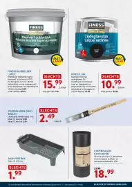 Kluswijs folder Pagina 7: Finess dubbeldek latex €15,99, Finess zijdeglanslak €10,99
