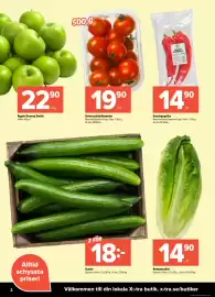 Coop Extra reklamblad vecka 44 Sida 2: Gurka €18,00, Romansallat €14,90