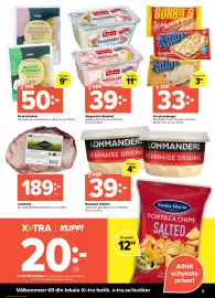 Coop Extra reklamblad vecka 44 Sida 5: Billys/Gorby's pan pizza/piroger €33,00, Lammstek €189,00