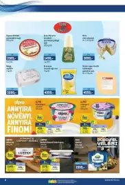 Metro akciós újság Oldal 2: Brazzale reszelt sajt mix €4.999,00, Alpro szójagurt €379,00