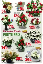 Catalogue Bazarland page 10: Jardinière ange en ciment avec boutons de rose et gardénias €17,99