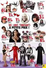 Catalogue Bazarland page 5: Costume assassin €8,99, Perruque €3,49