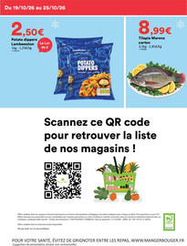 Catalogue Hmarket semaine 43 page 8: Lambweston Potato dippers €2,50, Tilapia Mareva €8,99