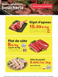 Catalogue Hmarket semaine 43 page 2: Gigot d'agneau €15,99, Plat de côte €8,00