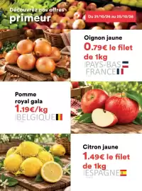 Catalogue Hmarket semaine 43 page 3: Découvrez nos offres primeur Pomme royal gala 1.19€/kg BELGIQUE n°24889 Du 21/10/26 au