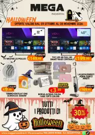 Volantino MEGA Pagina 1: Recent MEGA HALLOWEEN VIDɅA PRENESTINA OFFERTE VALIDE DAL 19 OTTOBRE AL 08 NOVEMBRE 2026 32 40" Top