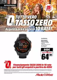 Volantino MediaWorld Pagina 13: Garmin Smartwatch Fenix 8 47mm €649,00