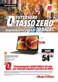 Volantino MediaWorld Pagina 14: Tablet Redmi Pad 8+128 GB €549,00