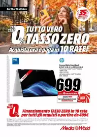 Volantino MediaWorld Pagina 18: HP Convertibile OmniBook 5 FLIP 2-IN-1 14-FP005NLX €699,00