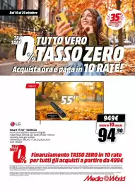 Volantino MediaWorld Pagina 35: LG Smart TV 55" 55B65LA €949,00