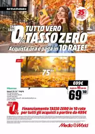 Volantino MediaWorld Pagina 40: Hisense Smart TV 75" 75Q7S €699,00