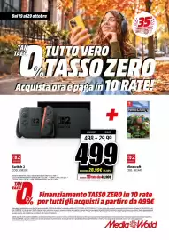 Volantino MediaWorld Pagina 50: Nintendo Switch 2 €499,00, Minecraft €98,14