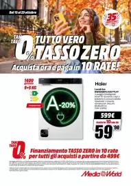 Volantino MediaWorld Pagina 59: Lavatrice Haier €599,00