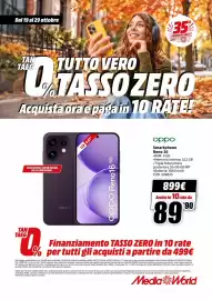 Volantino MediaWorld Pagina 6: Oppo Smartphone Reno 16 €899,00