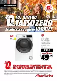 Volantino MediaWorld Pagina 61: Asciugatrice Hoover €499,00