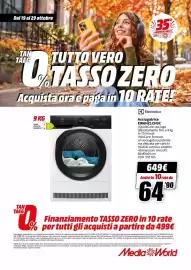 Volantino MediaWorld Pagina 62: Asciugatrice Electrolux €649,00