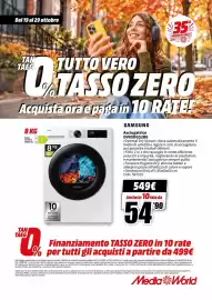 Volantino MediaWorld Pagina 63: Samsung Asciugatrice €549,00