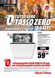 Volantino MediaWorld Pagina 64: Lavastoviglie I-Pro Shine Serie 6 XI 4A4M4PB Haier €599,00