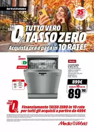 Volantino MediaWorld Pagina 66: Lavastoviglie Miele G 5611 SC CL €899,00