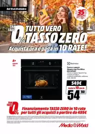 Volantino MediaWorld Pagina 69: Forno a vapore Steamcrisp Pirolitico Electrolux €549,00