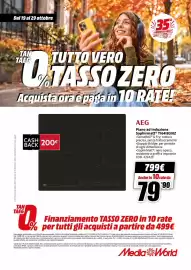 Volantino MediaWorld Pagina 71: AEG Piano ad Induzione Saphirmatt® €799,00