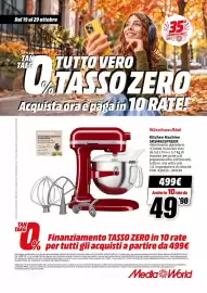 Volantino MediaWorld Pagina 72: KitchenAid Kitchen Machine 5KSM60SPXEE €499,00