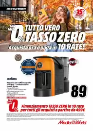 Volantino MediaWorld Pagina 76: Macchina per caffè in capsule Jolie Evo - Limited Edition Jannik Sinner €89,00