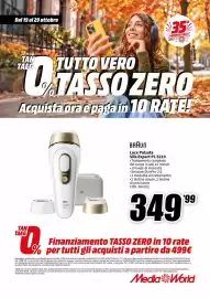 Volantino MediaWorld Pagina 80: BRAUN Luce Pulsata Silk-Expert PL 5210 €349,99