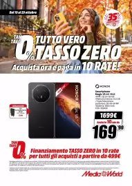 Volantino MediaWorld Pagina 9: Dal 19 al 29 ottobre $35% ANNIVERSARIO LET'S WW TAN TAEG % TUTTO VERO TASSO ZERO Acquista ora