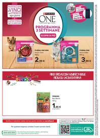 Volantino Carrefour Market Pagina 2: Purina One Secco Gatto Adult Bifensis €3,99, Purina One Mini Secco Cane €2,99