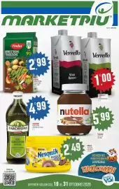 Volantino Marketpiù Pagina 1: MARKETRIU® ED. 21 anno XXII Findus MINESTRONE TRADIZIONE Con Patate del Fucino IGP e Basilico