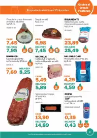 Volantino GrosMarket Pagina 3: Prosciutto cotto linea blu Coati €4,29, Bechelli Cotto club prosciutto cotto €5,49